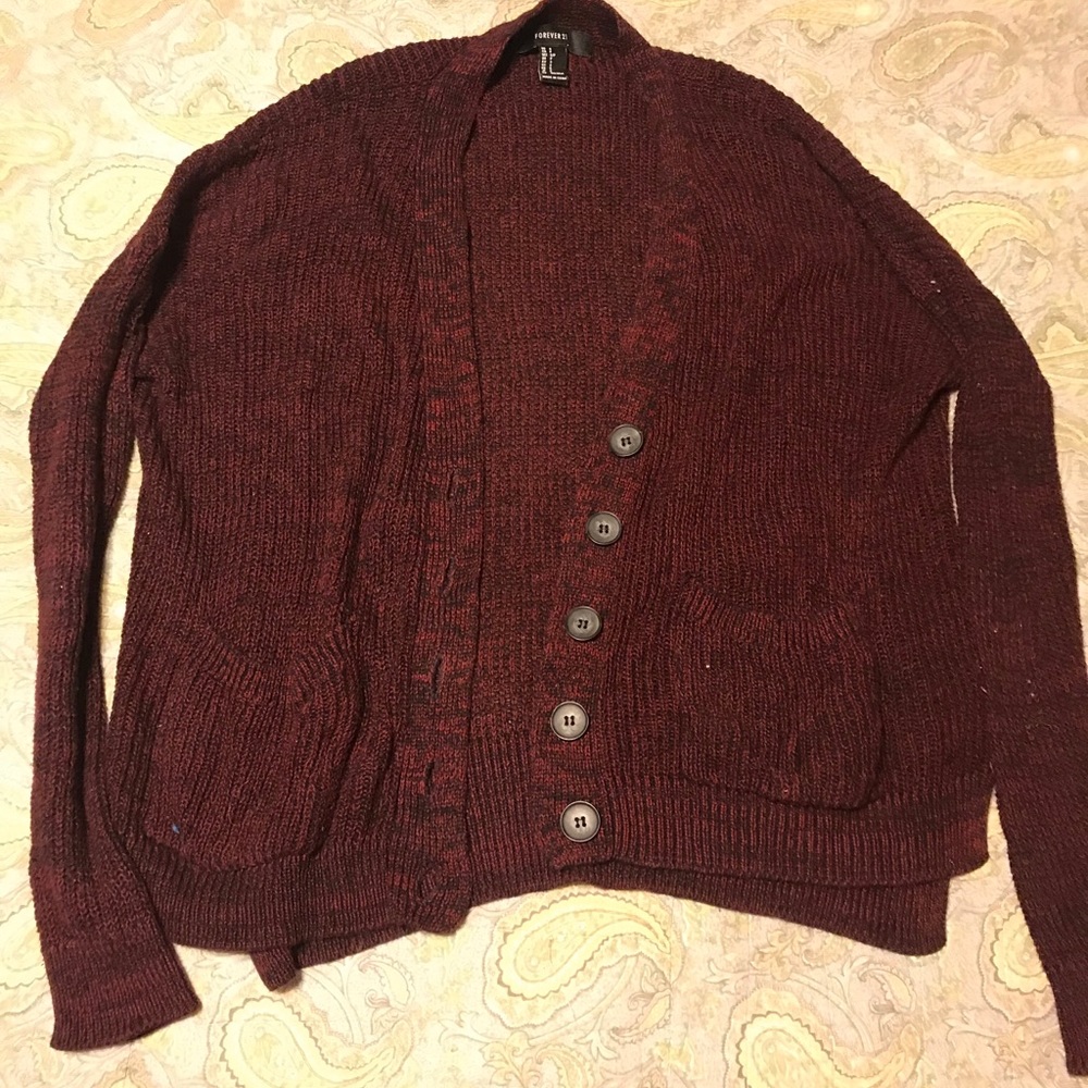 Button up sweater